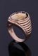 Montana Elk Ivory Garnet & Diamond 14K Gold Ring - 10
