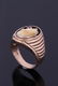Montana Elk Ivory Garnet & Diamond 14K Gold Ring - 11