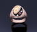 Montana Elk Ivory Garnet & Diamond 14K Gold Ring - 14