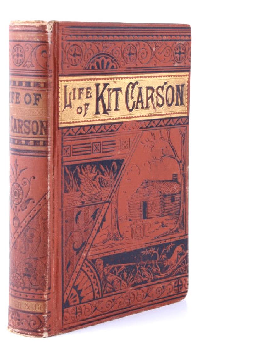 Life of Kit Carson by Burdett 1st Edition 1865: For your consideration is this RARE first edition of "Life of Kit Carson: The Great Western Hunter and Guide" written by Charles Burdett and published in 1865. The book chronicles the life and adventu