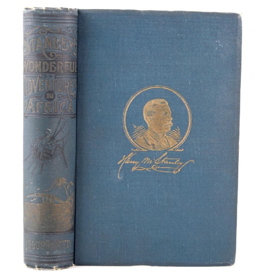 Stanley's Wonderful Adventures in Africa 1st Ed.: This is a rare first edition of "Stanley's Wonderful Adventures in Africa" written by J.T. Headley and Willis Fletcher Johnson published in 1889. Stanley's famous expeditions to Africa took place in t
