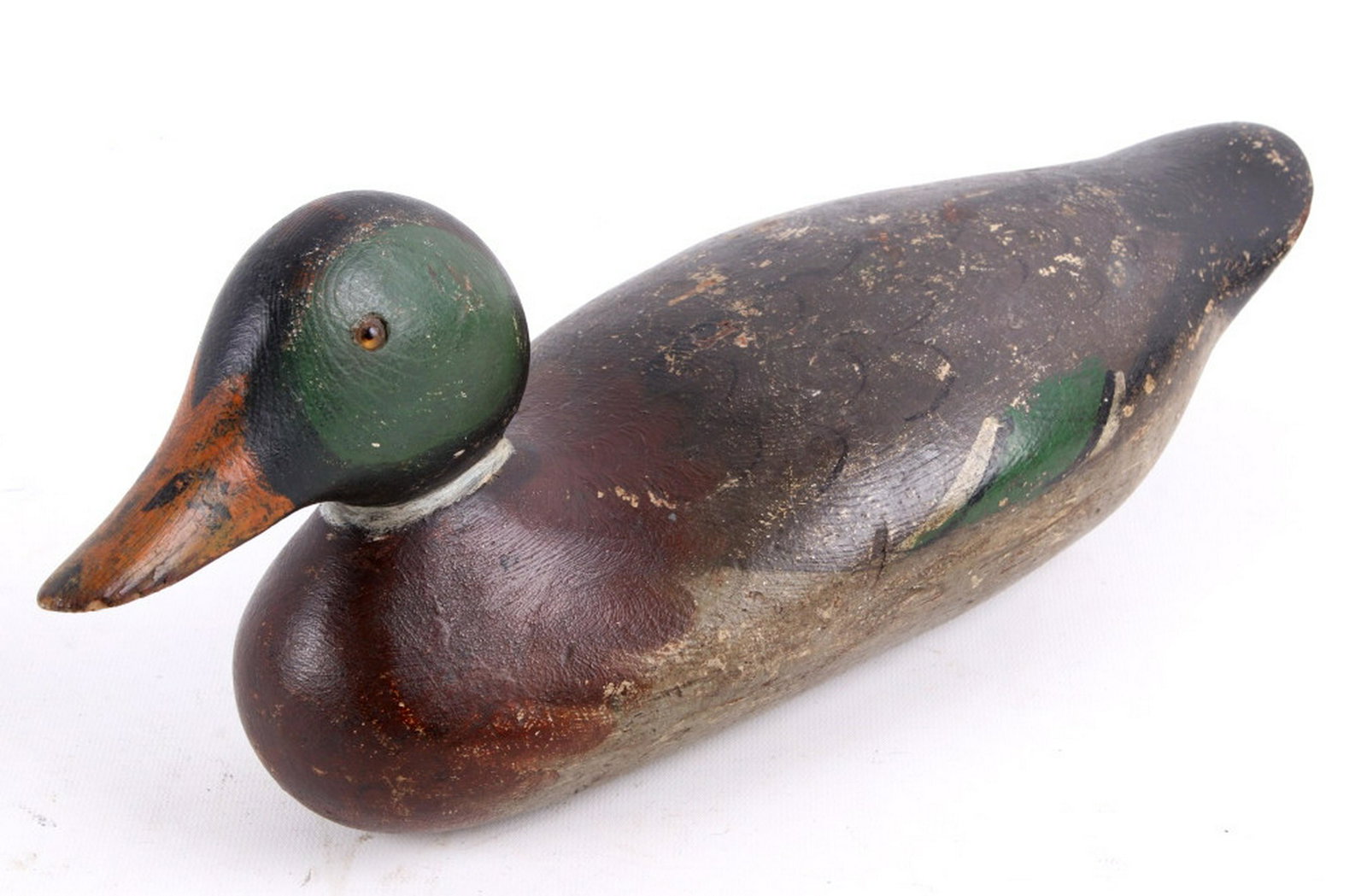 Mason Standard Grade Mallard Drake Wooden Decoy: For your consideration is this Mason Standard Grade Mallard Drake Wooden Decoy; glass eye model. The Mason Decoy Factory was founded by William James Mason in 1896 and operated until 1924. Mason Offer