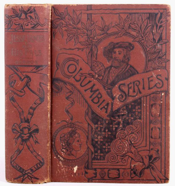Jesse James and His Pals; Gordon, 1892: For your consideration is this scarce copy of "Jesse James and His Band of Notorious Outlaws", a book in the Columbia Series, published by Laird & Lee (1892) by Welche Gordon. The book has brown board