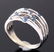 Montana Yogo Sapphire 14K White Gold Ring - 7