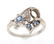 Montana Yogo Sapphire & Diamond 14K Gold Ring
