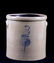 Salt Glazed Drop Target Red Wing Crock c. 1890's
