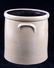 Salt Glazed Drop Target Red Wing Crock c. 1890's - 2