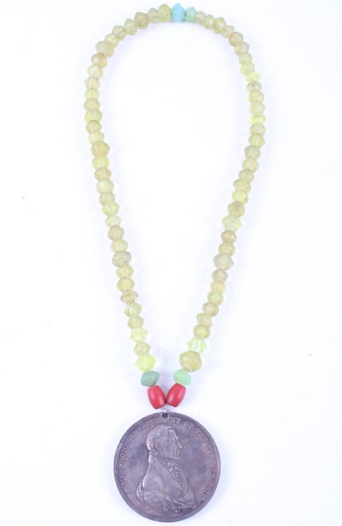 1817 James Monroe Indian Peace Medal by Furst: This is a James Monroe Peace and Friendship Native American Indian Peace medal dated 1817. The medal is 76mm and shows a silver construction. The reverse of the medal shows the "Peace and Friendship"