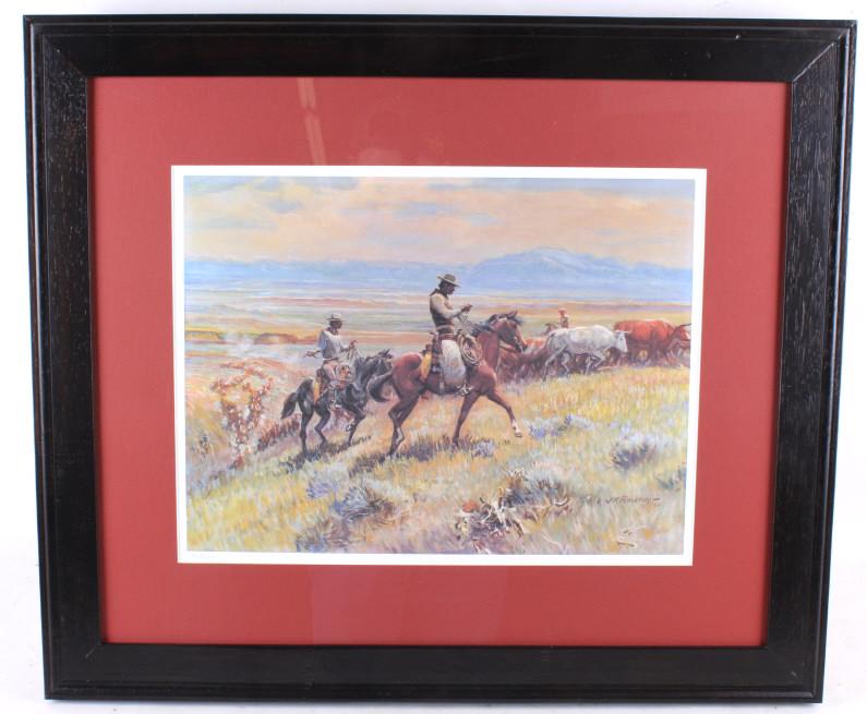 Limited Edition James Kenneth Ralston Artwork: In this lot we have a limited edition JK Ralston artwork. This piece is 160 out of 200 in the lower left hand corner with James Kenneth Ralston signature in the bottom right corner. James Ralston is a