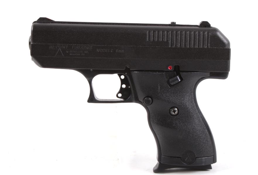 Hi-Point Model C-9mm Pistol: For your consideration is a Hi-Point Model C-9 is a compact, single-stack magazine, model of Hi-Point's 9×19mm handgun. It consists of a polymer frame, zinc-alloy slide and bolt, steel breech, chambe