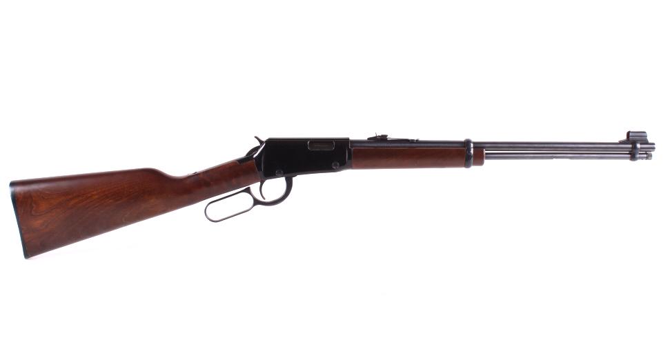 Henry Repeating Arms Co .22 Cal Lever Action Rifle: For your consideration is a Henry Repeating Arms Co. .22 lever action rifle. This sporting rifle utilizes an 18 ½” round barrel chambered in .22 caliber. The Henry Lever Action is a classic Western