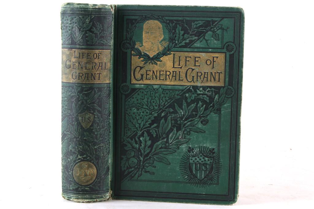 Life of General Grant By James P. Boyd C. 1885: For your consideration is this copy of Life of General Grant by James P. Boyd circa 1885. This book was Published in 1885 by Grant and Faires. The front cover is green with gilt lettering and stamped