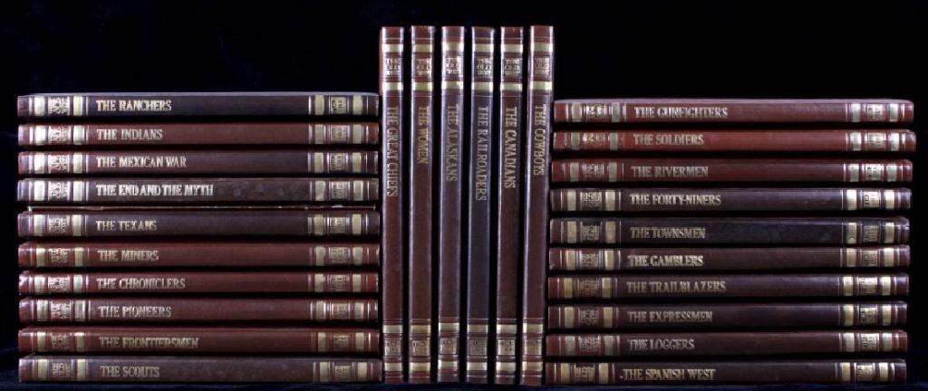 The Old West: Complete 26 Volume Time-Life Series: For sale is this complete 26 volume Time-Life book series entitled, "The Old West". Each hard bound volume features a tooled leatherette cover with a color plate mounted to the front. All volumes are 