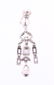 Rare Unheated Pink Sapphire & Diamond 18K Earrings - 14
