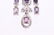 Rare Unheated Pink Sapphire & Diamond 18K Earrings - 5