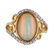 Rare Ethiopian Opal & Diamond 14K Gold Ring