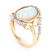 Rare Ethiopian Opal & Diamond 14K Gold Ring - 3