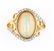 Rare Ethiopian Opal & Diamond 14K Gold Ring - 6