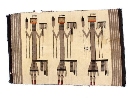 Navajo Female Yei Or Yeibichai Crownpoint Rug 1900 Jun 27 2020 North American Auction Company In Mt