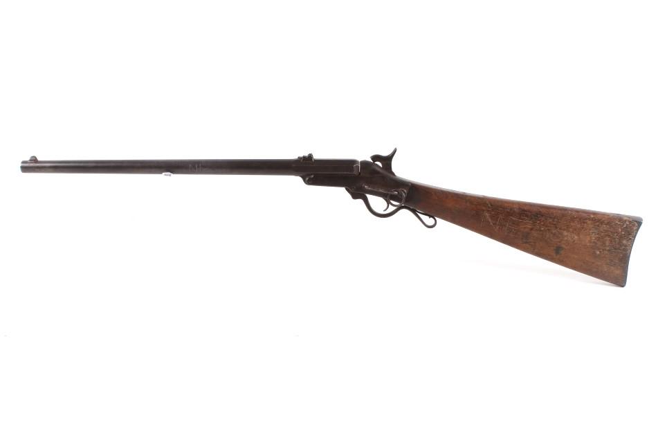 Civil War Edward Maynard 52 Breech Loading Carbine: Included in this lot is a Maynard single shot breech loading .52 Maynard second model carbine rifle. The Maynard carbine was a breech-loaded carbine used by cavalry in the American Civil War. The Firs