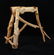 Unique Rustic Pine Log Saddle Stand
