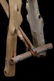 Unique Rustic Pine Log Saddle Stand - 7