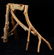 Unique Rustic Pine Log Saddle Stand - 9