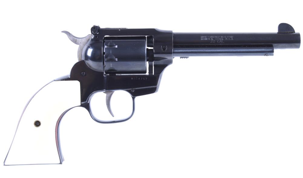 High Standard Double Nine .22 Caliber Revolver: Included in this lot is a High Standard “Double Nine” nine shot .22 caliber revolver. This handsome revolver utilizes a 5 ½” blue’d revolver chambered in .22 caliber. The left of the revolver