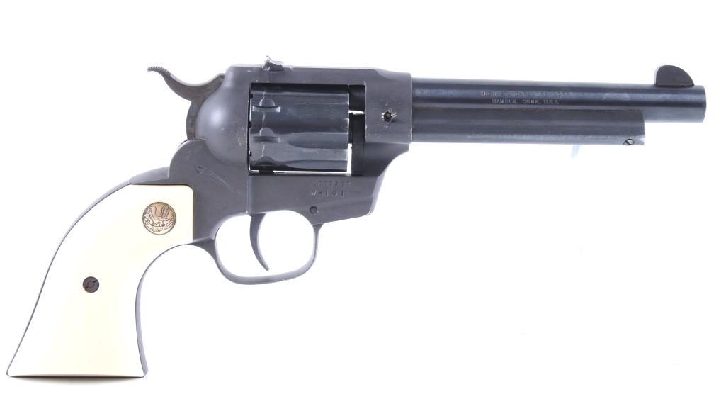 High Standard Double Nine .22 Caliber Revolver: Included in this lot is a High Standard “Double Nine” nine shot .22 caliber revolver. This handsome revolver utilizes a 5 ½” blue’d revolver chambered in .22 caliber. The left of the revolver