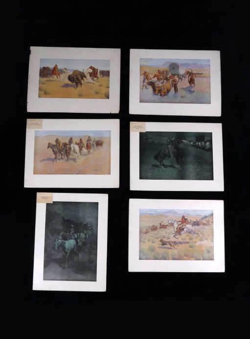 Frederic Remington Artist's Proofs Collection: For your consideration is this RARE Frederic Remington's "Artist's Proofs; Six Remington Paintings in Colors" portfolio published in 1894. The portfolio includes six lithographs of Remington's paintin