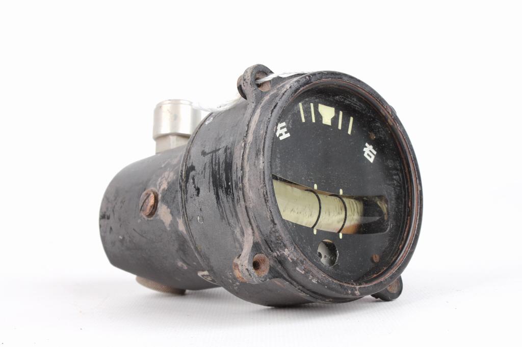 WWII Japanese Turn & Plane Bank Gauge: For your consideration is a WWII Japanese turn and bank plane gauge. The WWII-era Japanese Turn and Bank Indicator was used in several aircraft of the Japanese Army. This gauge was used to keep the pl