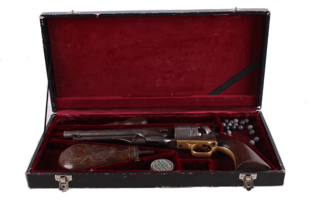 Civil War Colt 1860 Army .44 Cal. Revolver c.1863: In this lot is a classic Civil War issue Colt 1860 Army .44 Caliber Percussion six shot revolver. This was one of the most issued and popular of the Civil War revolvers with many, if not most, going t