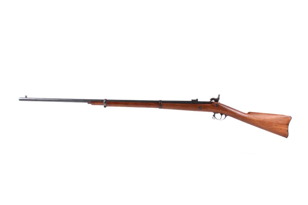 U.S. Springfield 1861 Variant Percussion Rifle: Included in this lot is a U.S. Springfield 1961 variant percussion rifle. This U.S. Springfield variant utizlies a 35 ½” barrel chambered for the .58 Minié ball. The Minié ball is a type of muzzl