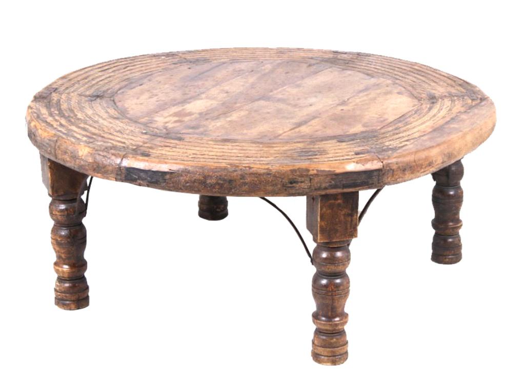 Primitive Butcher Block Wood & Wrought Iron Table: This is an excellent antique handmade table showing a primitive manufacture with solid old-world craftsmanship and wrought iron hardware. The table shows an old Industrial Millwork reclaimed design wi