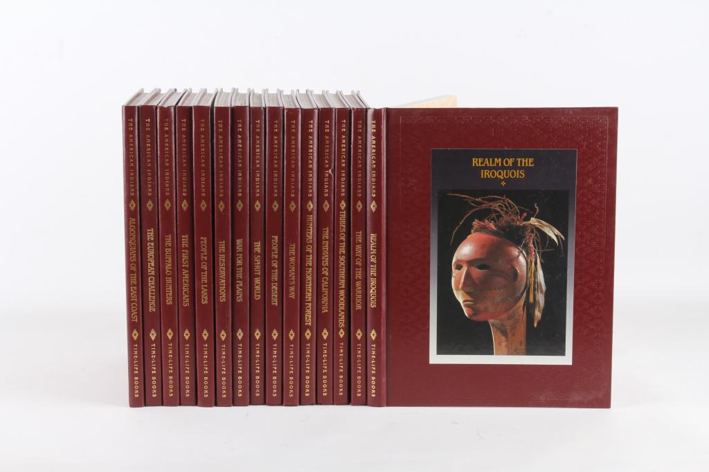 The American Indians Time Life Books 15 Volumes: For your consideration is a 15 volume collection of "The American Indians" a Time-Life Books series. The series shows a burgundy hardcover binding with no jackets (as issued). Each volume includes stu