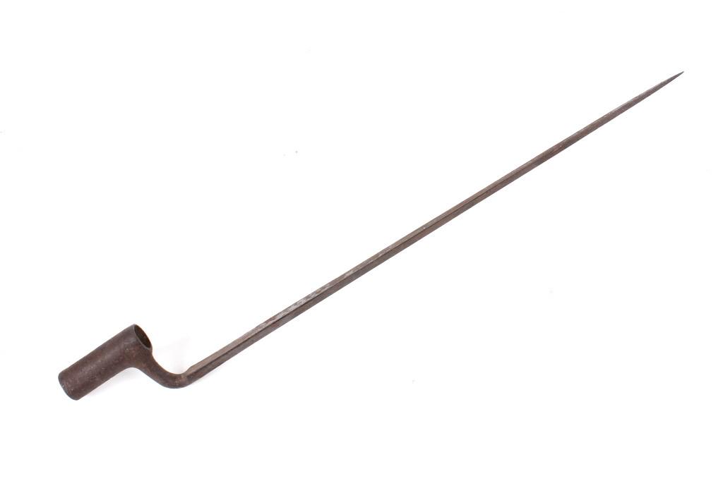 Unfinished M1847 Artillery Musketoon Bayonet: For your consideration is this unfinished M1847 Artillery Musketoon bayonet circa Civil War Era 1860's. Unfinished in the sense that the socket was not added, however functional unfinished bayonets ar