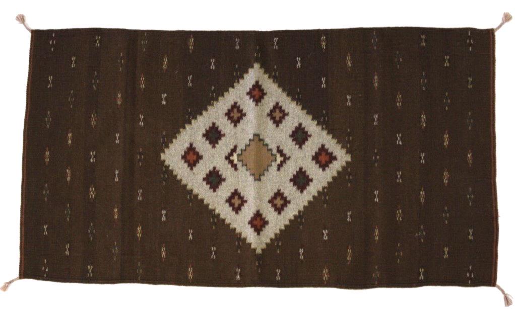 Vengul Diamond Eye Dazzler by Enrique Ruiz: This is an excellent handwoven, flat weave rug by master weaver Enrique Ruiz. This rug was made using Mohair and wool blend in a beautiful Vengul Diamond Eye Dazzler pattern. The rug was handwoven wit