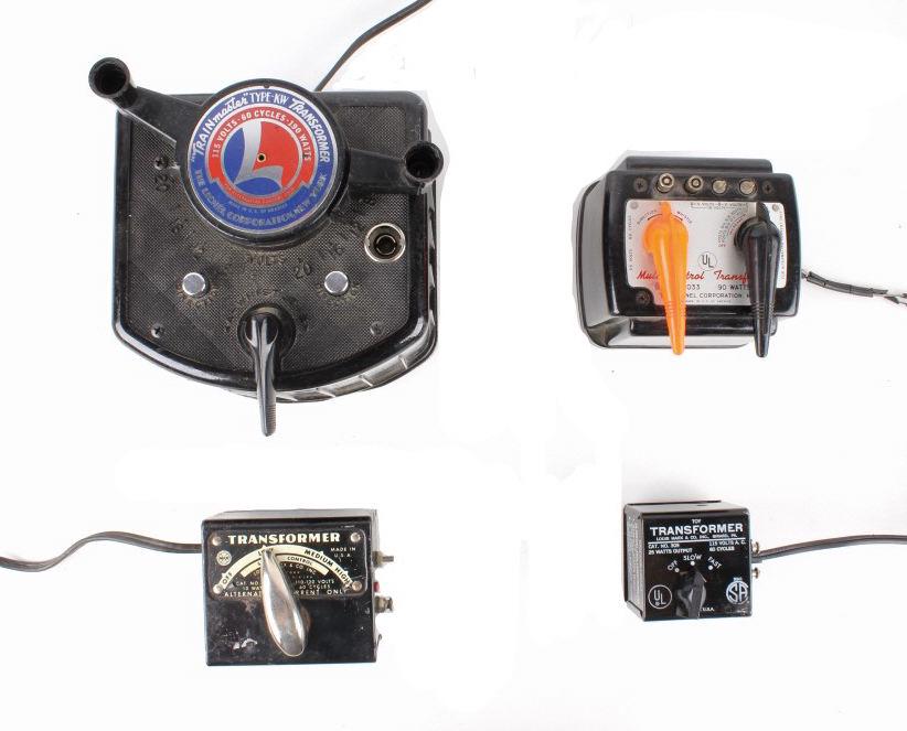 Lionel LLC Multi-Control Transformer Collection: For your consideration is this Lionel LLC multi-control transformer collection. There are four multi-control transformers in this collection showing different strengths and amounts of power they can p