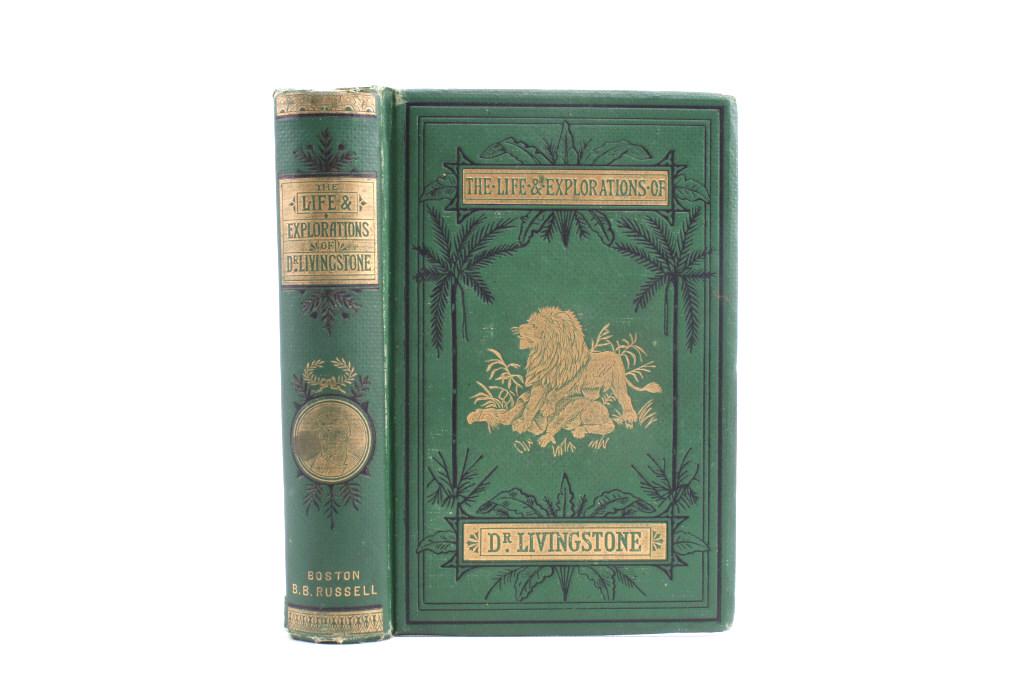 Life & Explorations of Dr. Livingstone c. 1875: This is a first edition of "The Life and Explorations of David Livingstone, LL.D." written by John S. Roberts and published circa 1875. Dr. Livingstone famously explored Africa in search of the source