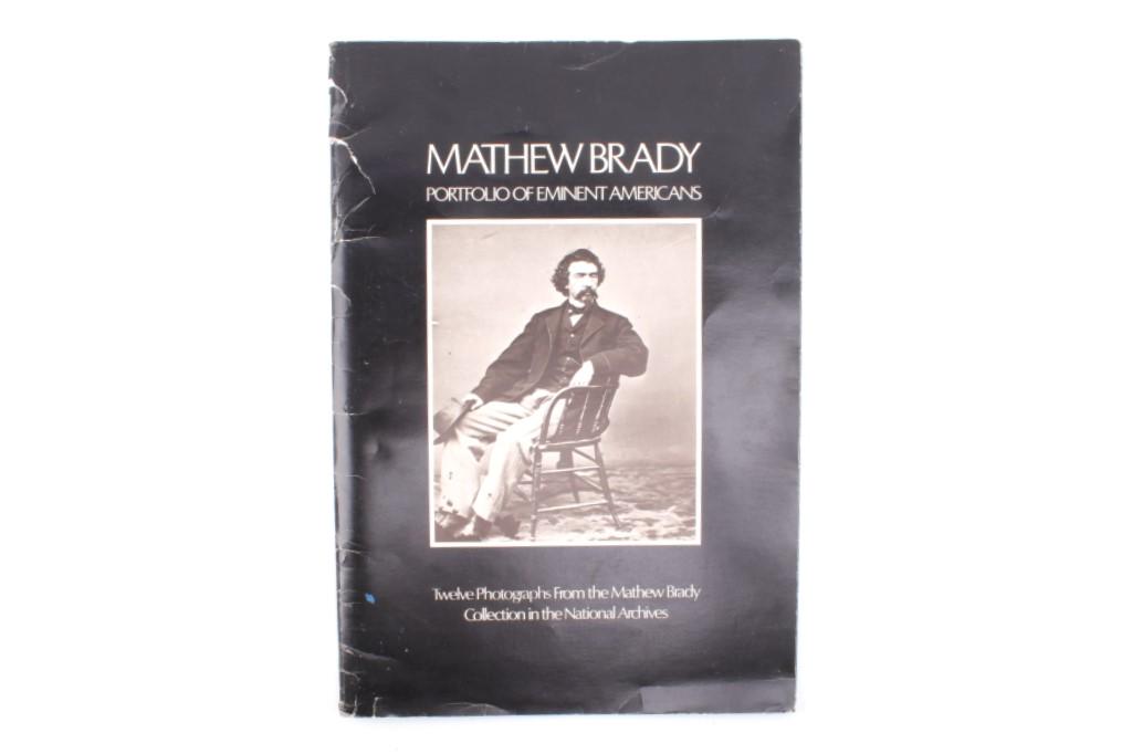 Mathew Brady Portfolio of Eminent Americans: Featured in this lot is a Matthew Brady Portfolio of eminent Americans. The portfolio consists of twelve photographs from the Matthew Brady Collection on the National Archives. This portfolio contains