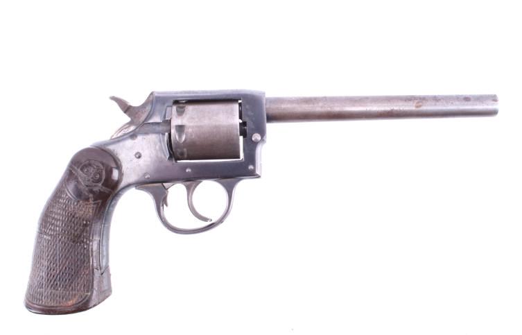 Iver Johnson Target Model 55 .22 Caliber Rimfire: Featured in this lot is this Iver Johnson Arms Inc. "U.S. Revolver Co." double action Mod. 55 Target .22 caliber rimfire revolver. The model 55 Target was introduced in March of 1955 as the first of t