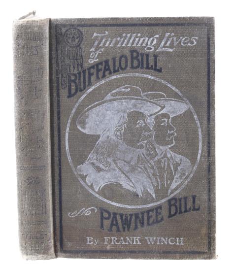 1911 Thrilling Lives Buffalo Bill & Pawnee Bill: For your consideration is this 1911, third edition copy of “Lives Buffalo Bill and Pawnee Bill” by Frank Winch. This is account of the lives of Buffalo Bill, also known as Colonel Wm. F. Cody and 