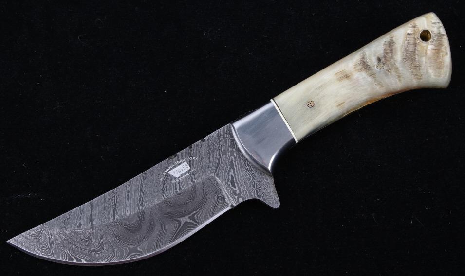 M.T. Knives of Bozeman Rams Horn Damascus Knife (1 of 12)