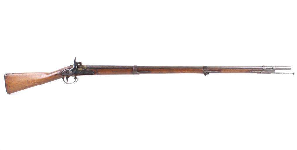 U.S. Johnson Springfield Percussion 1834 Musket: Included in this lot is a U.S. Johnson Springfield Model 1834 percussion cap .72 caliber musket. This musket saw heavy use in the Civil War and was used by both the Union and Confederate soldiers. The