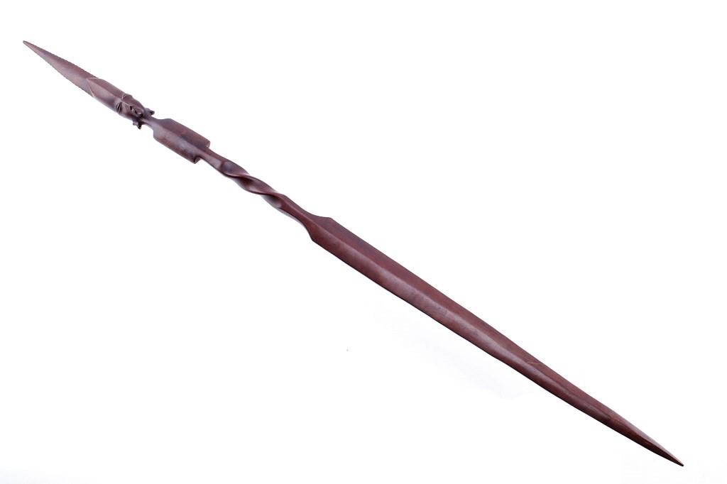 South African Walnut Assegai Ceremonial Spear (1 of 15)