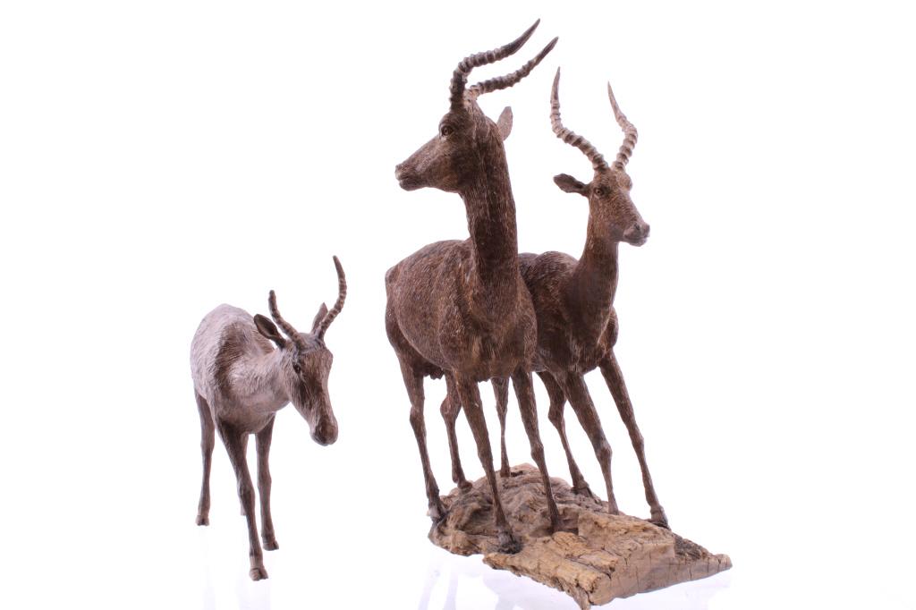 South African Carved Leadwood Impala Collections (1 of 20)