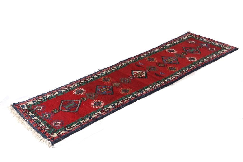 Sarouk Persian Hand Knotted Wool Runner Rug 1930s (1 of 12)