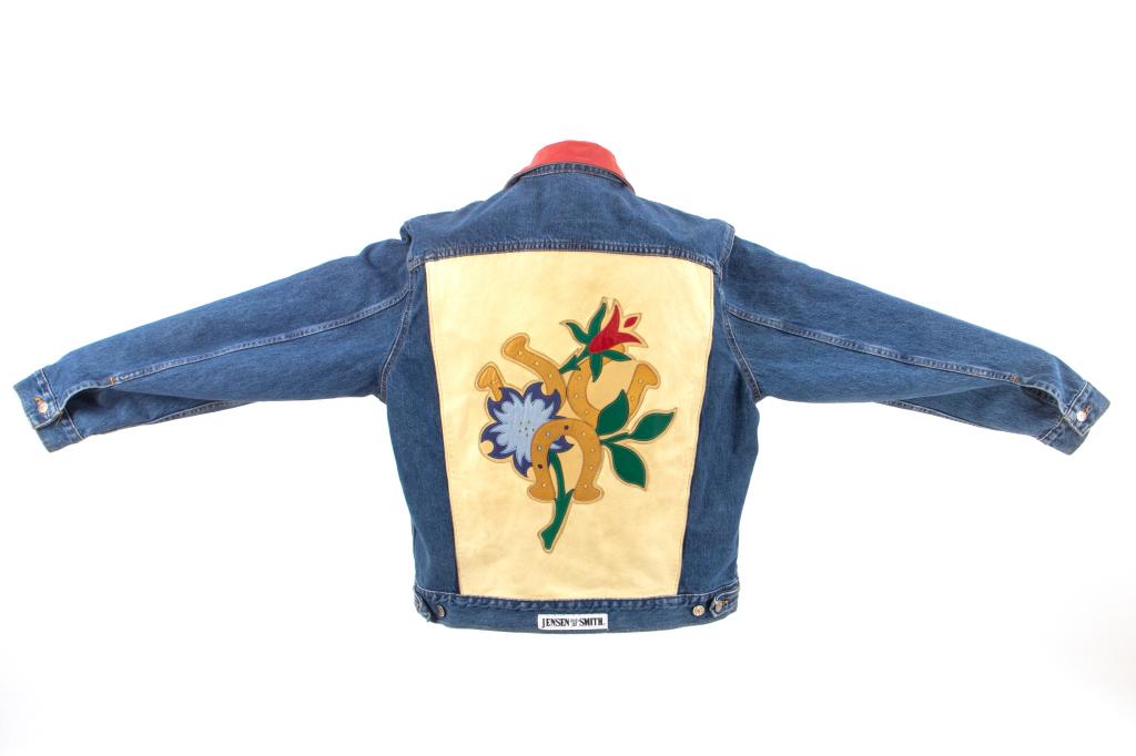 Jensen Smith Denim Jacket With Leather Applique (1 of 11)