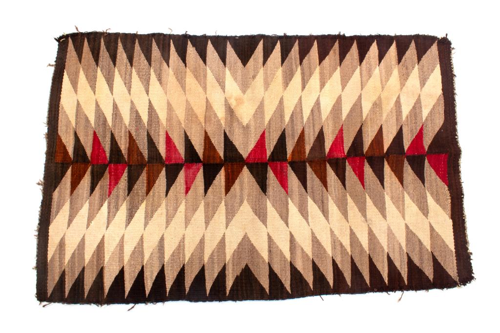 Navajo Ganado Stepped Thick Rug circa 1930's (1 of 9)