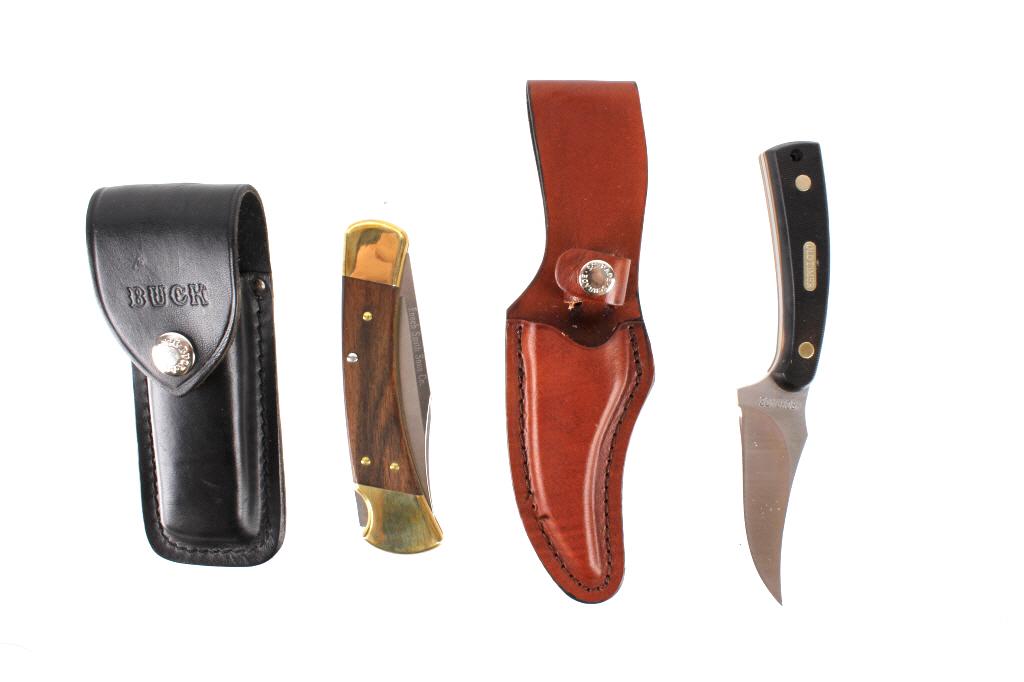 Buck 110 Folding Knife & Schrade "Oldtimer" Knife (1 of 20)